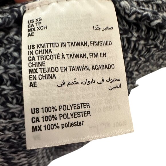 Style & Co Size  X-Small  Womens Marled Pontell Sweater Blue White - Picture 9 of 13